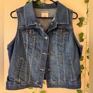 “Old Navy” Dark Wash Denim Vest